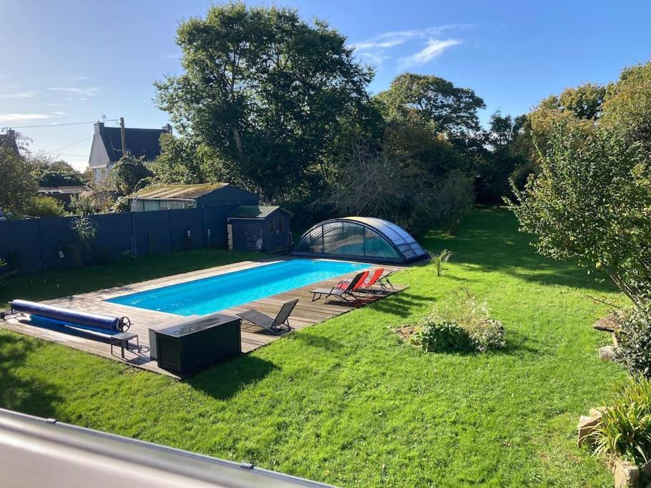 Le Gite Marie-Galante : Belle Maison D'Hotes Avec Acces Piscine En Ete Lanmeur Esterno foto